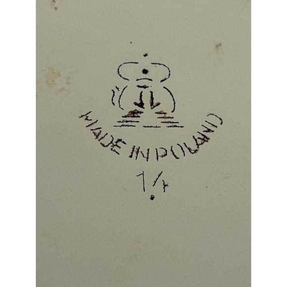 Vintage Enamel Coated Saucepan Pot With Floral Pattern 1 Qt Capacity Poland - Picture 8 of 8